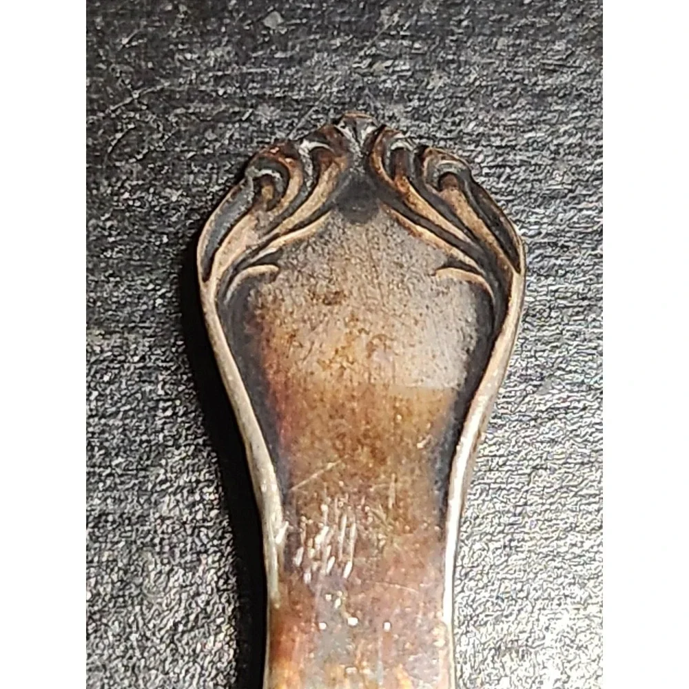 WM. A. Rogers Silverplate Demitasse Spoon Canada Souvenir Ornate Victorian 4.5in